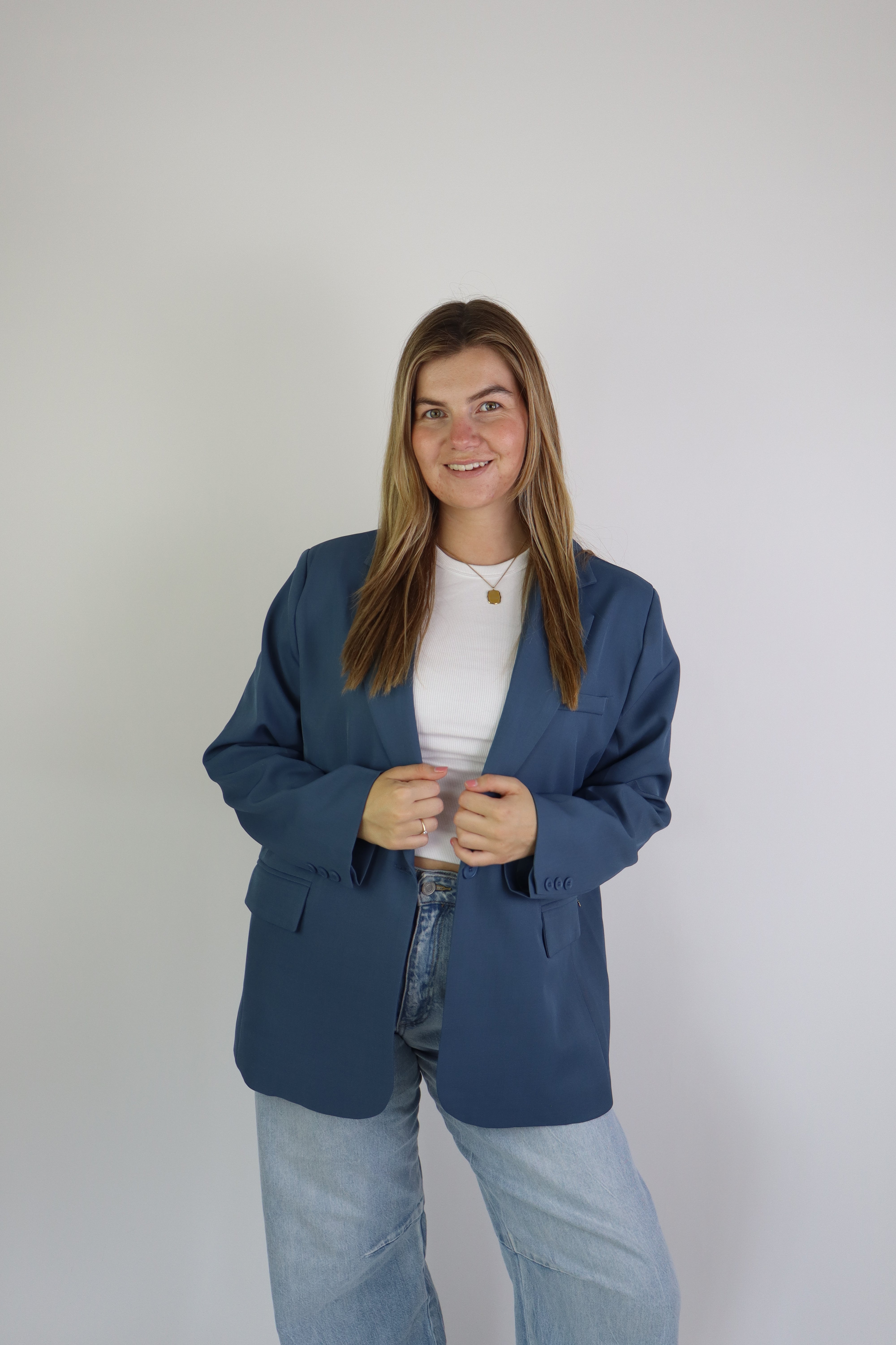Bowie Blazer Denim Blue