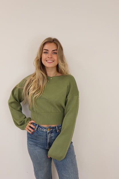 Sofia Sweater Olive Green