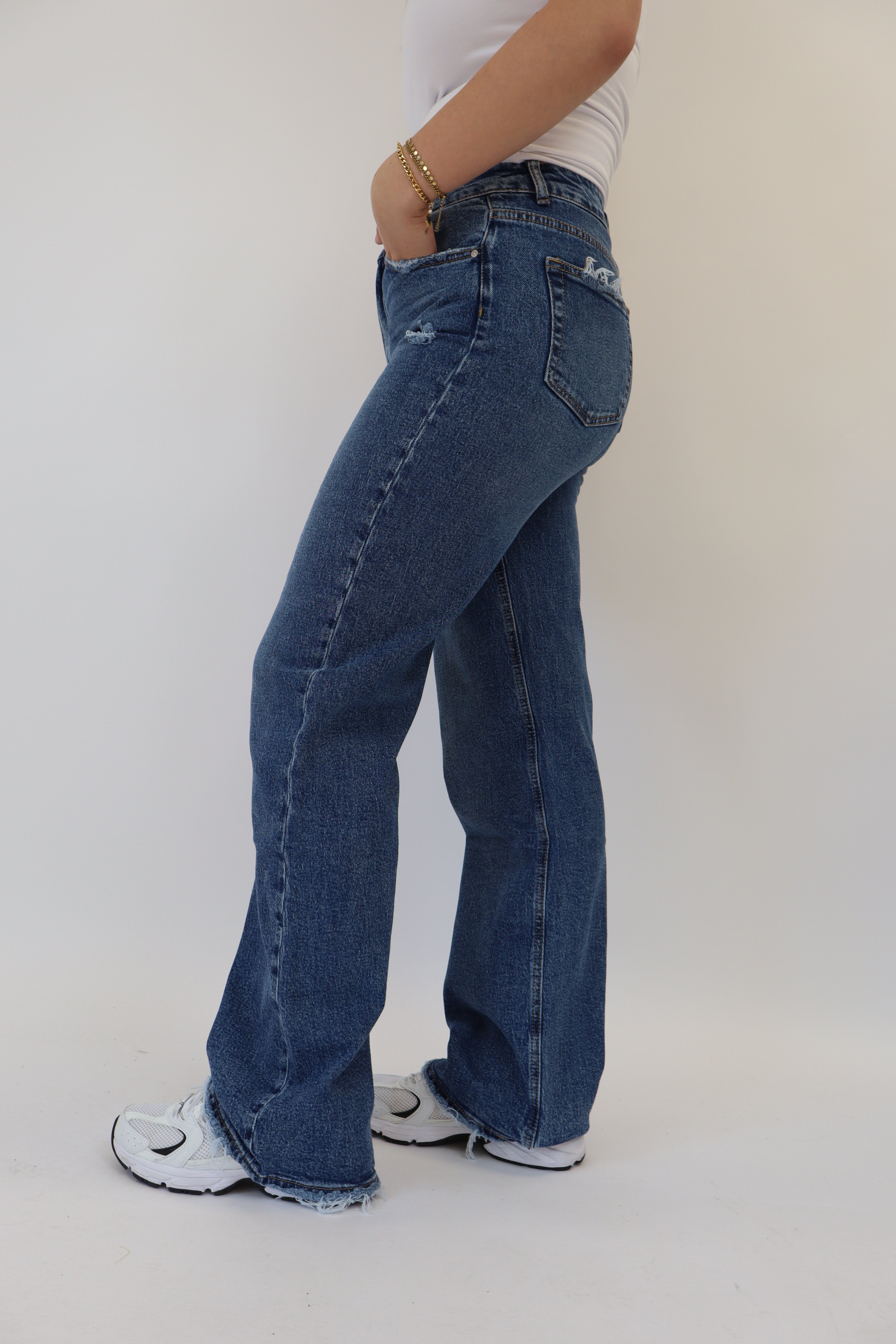 Jaimy Wide Leg Jeans Dark Denim | W3328