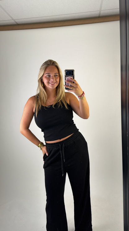 Basic Comfy Pants Black
