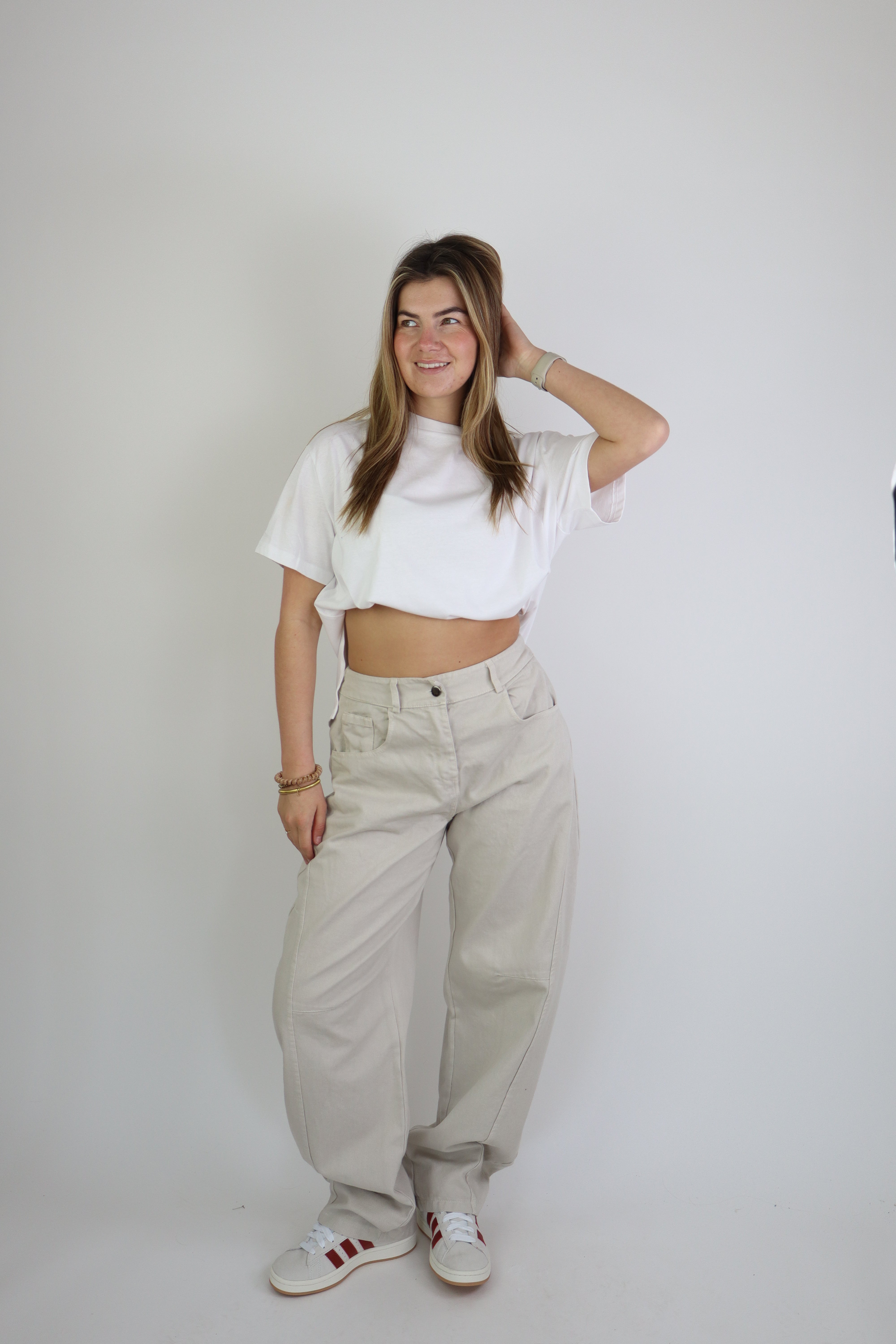 Ambika Baggy Jeans Beige