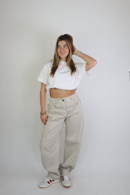 Ambika Baggy Jeans Beige
