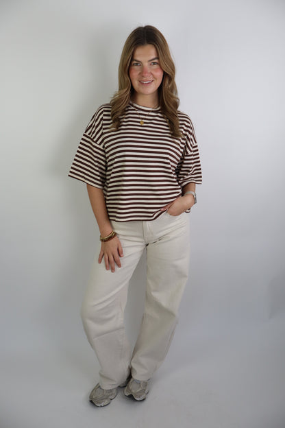 Cindy Balloon Jeans Beige W3717-K