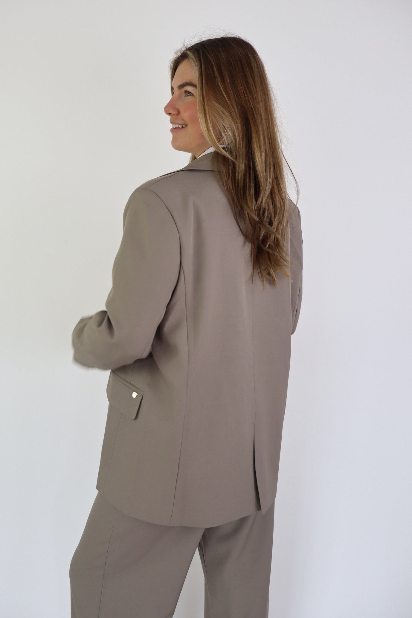 Bowie Oversized Blazer Taupe