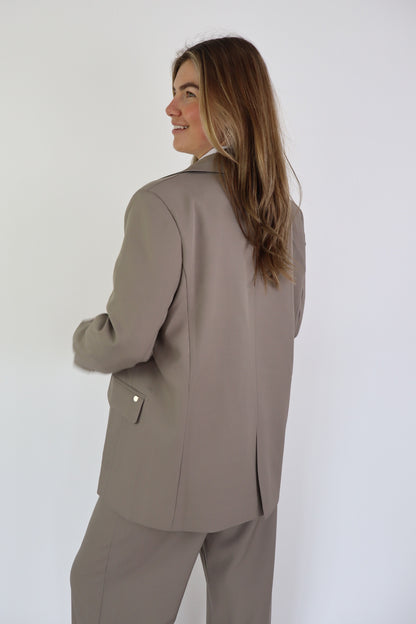 Bowie Oversized Blazer Taupe