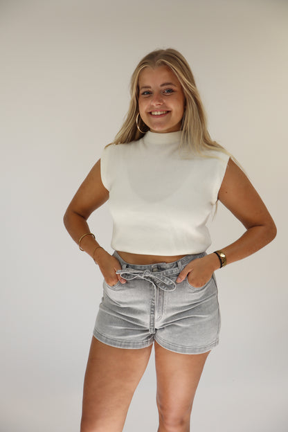 Renee Denim Short Grey | RD9051-2