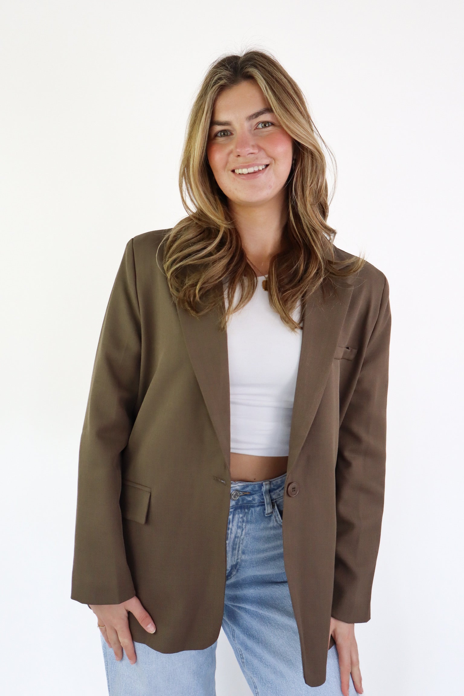 Bowie Oversized Blazer Coffee