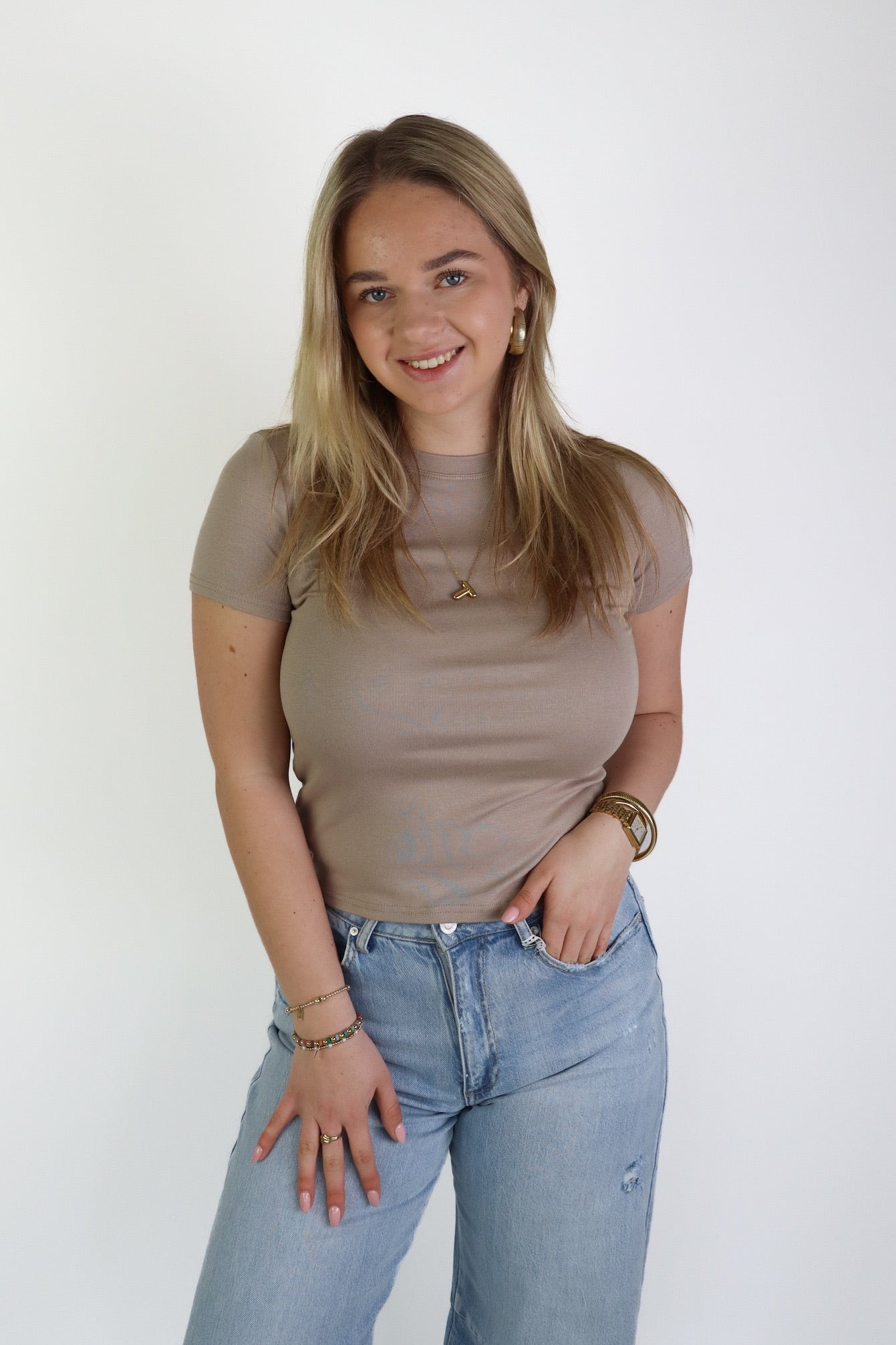 Pien Basic Top Beige