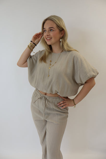 Rome Top Beige