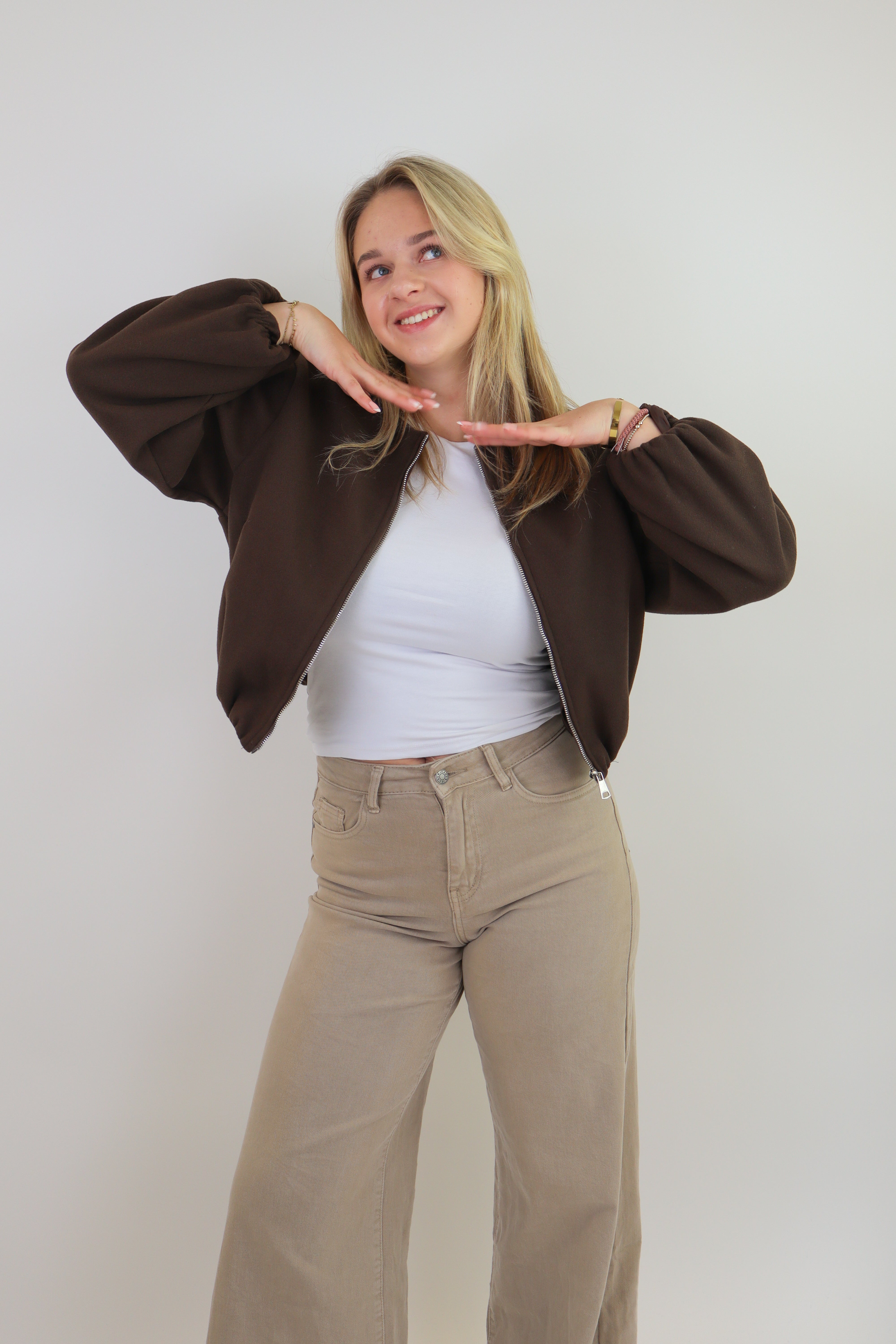 Ambika Bomber Jacket Brown