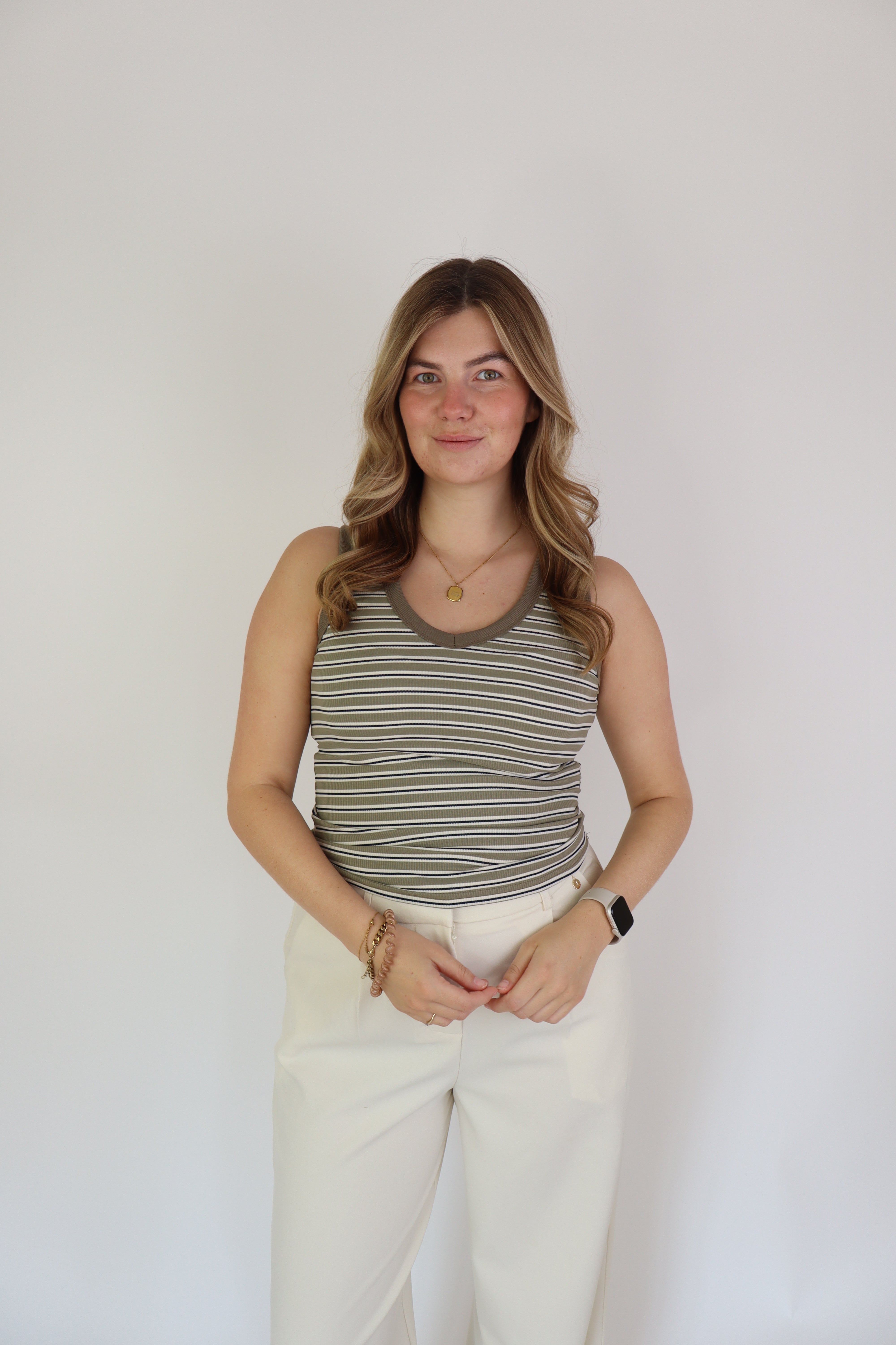 Striped Top Green