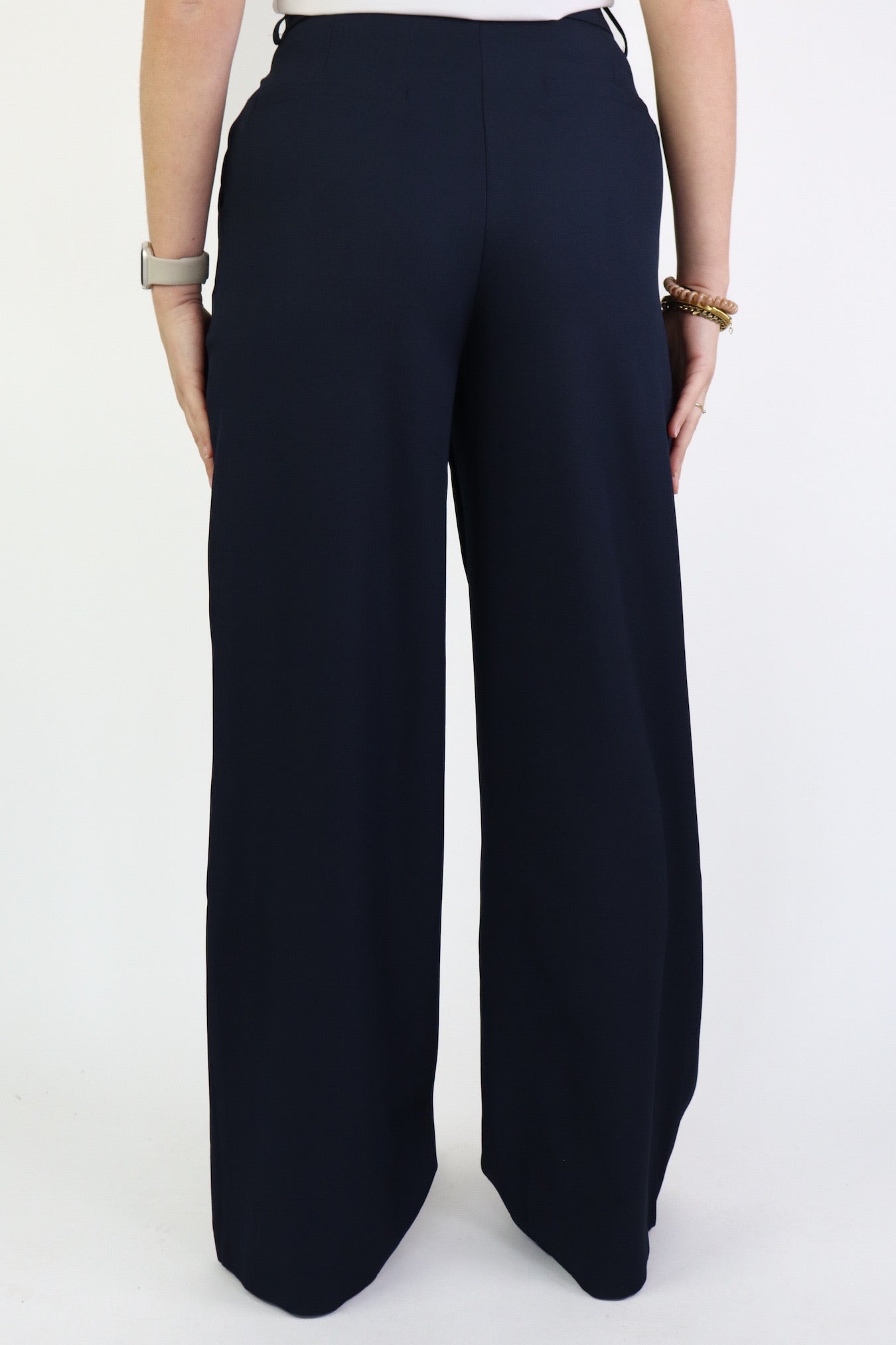 Bowie Wide Leg Pantalon Navy
