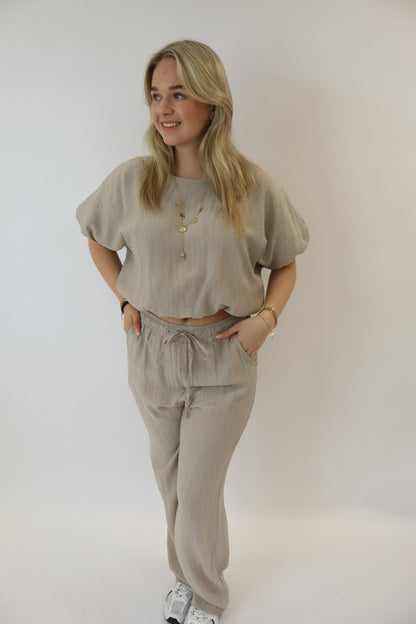 Rome Top Beige