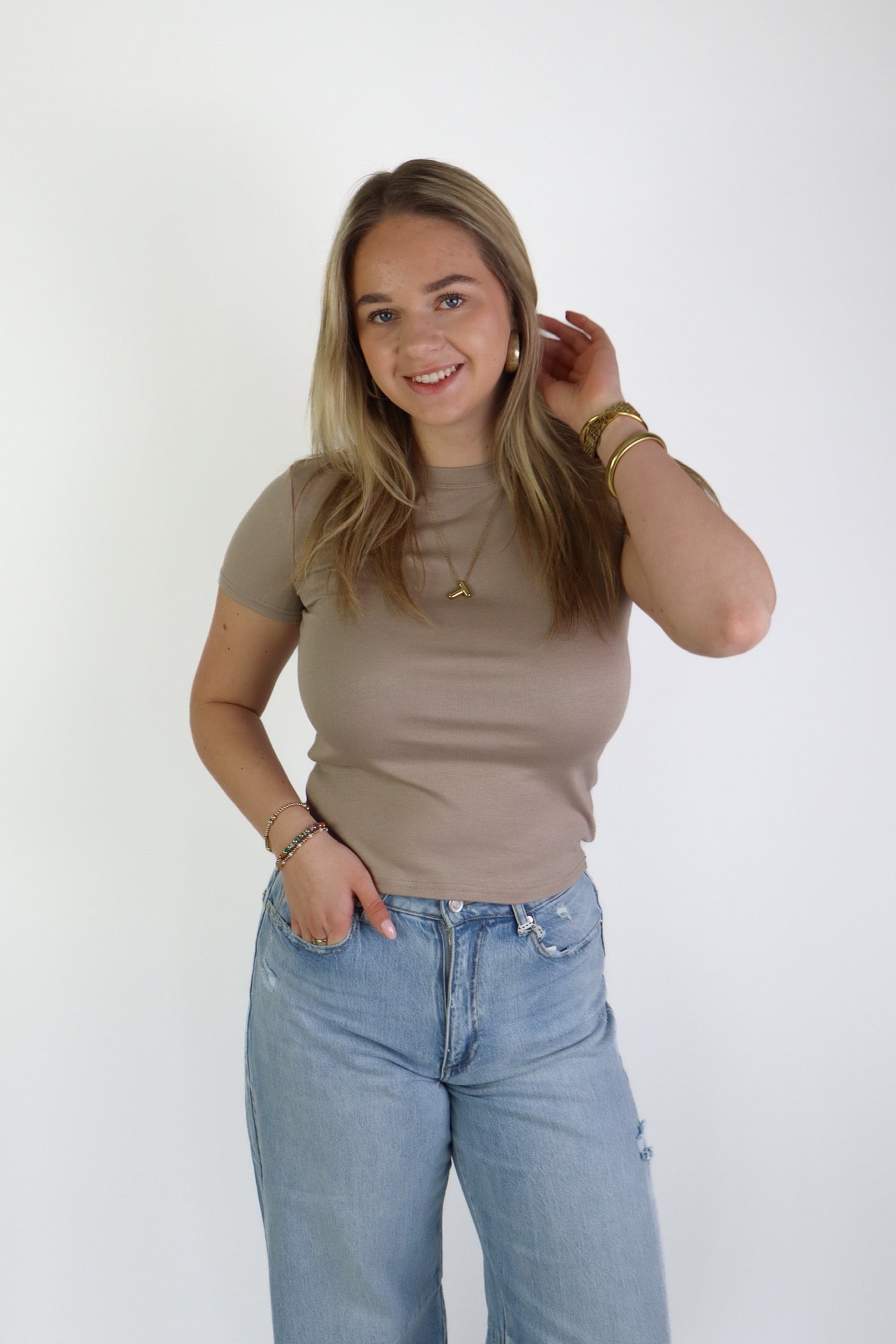 Pien Basic Top Beige