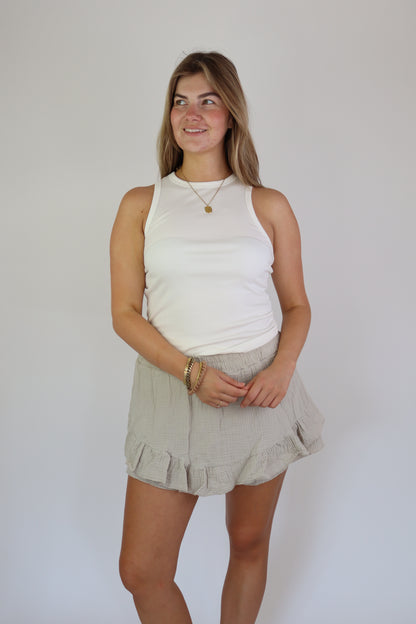 Lilly Katoenen Skort Beige