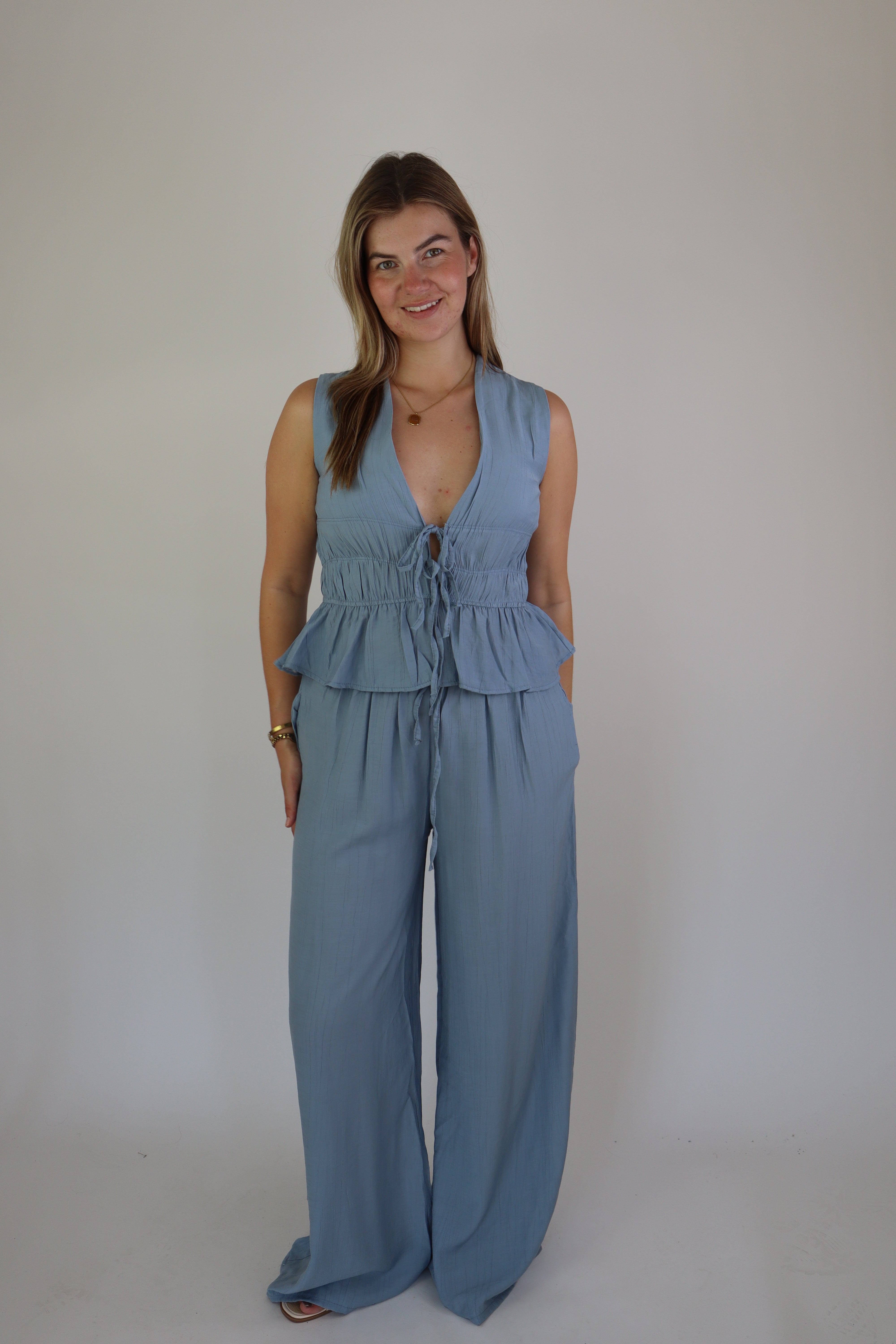 Vera Two Piece Set Blue