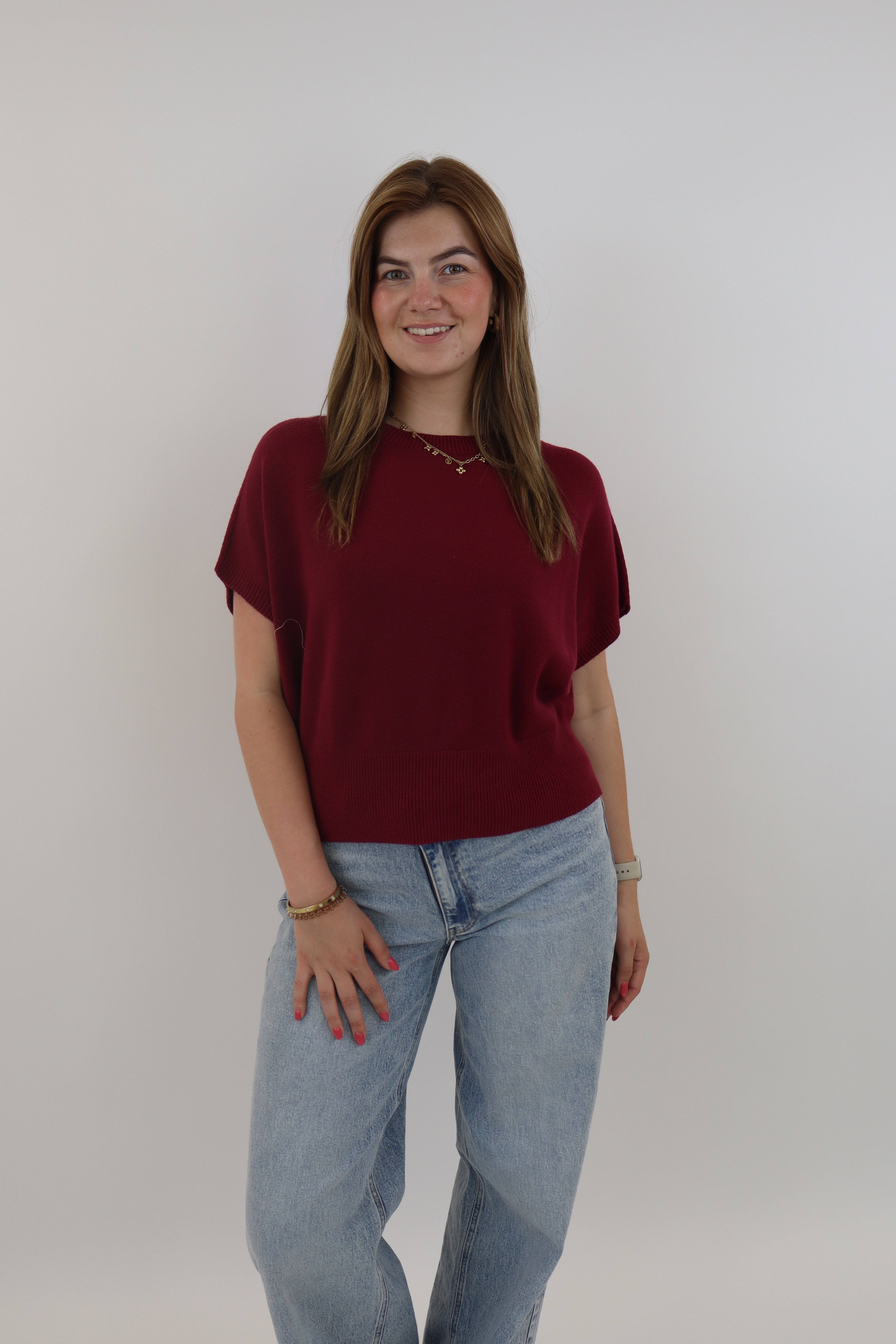 Yelina Basic Knit Bordeaux