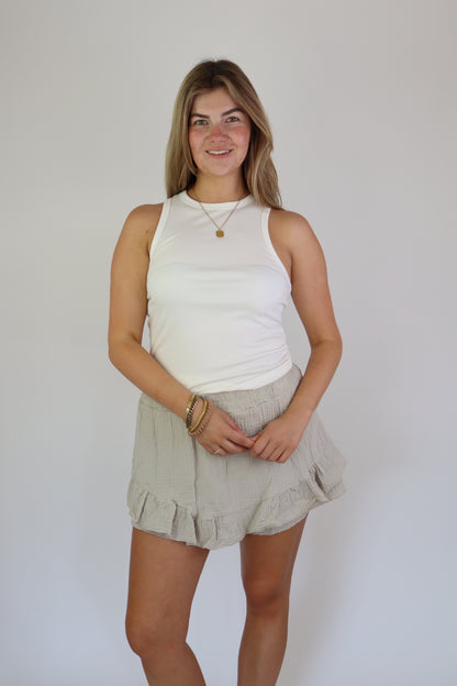 Lilly Katoenen Skort Beige