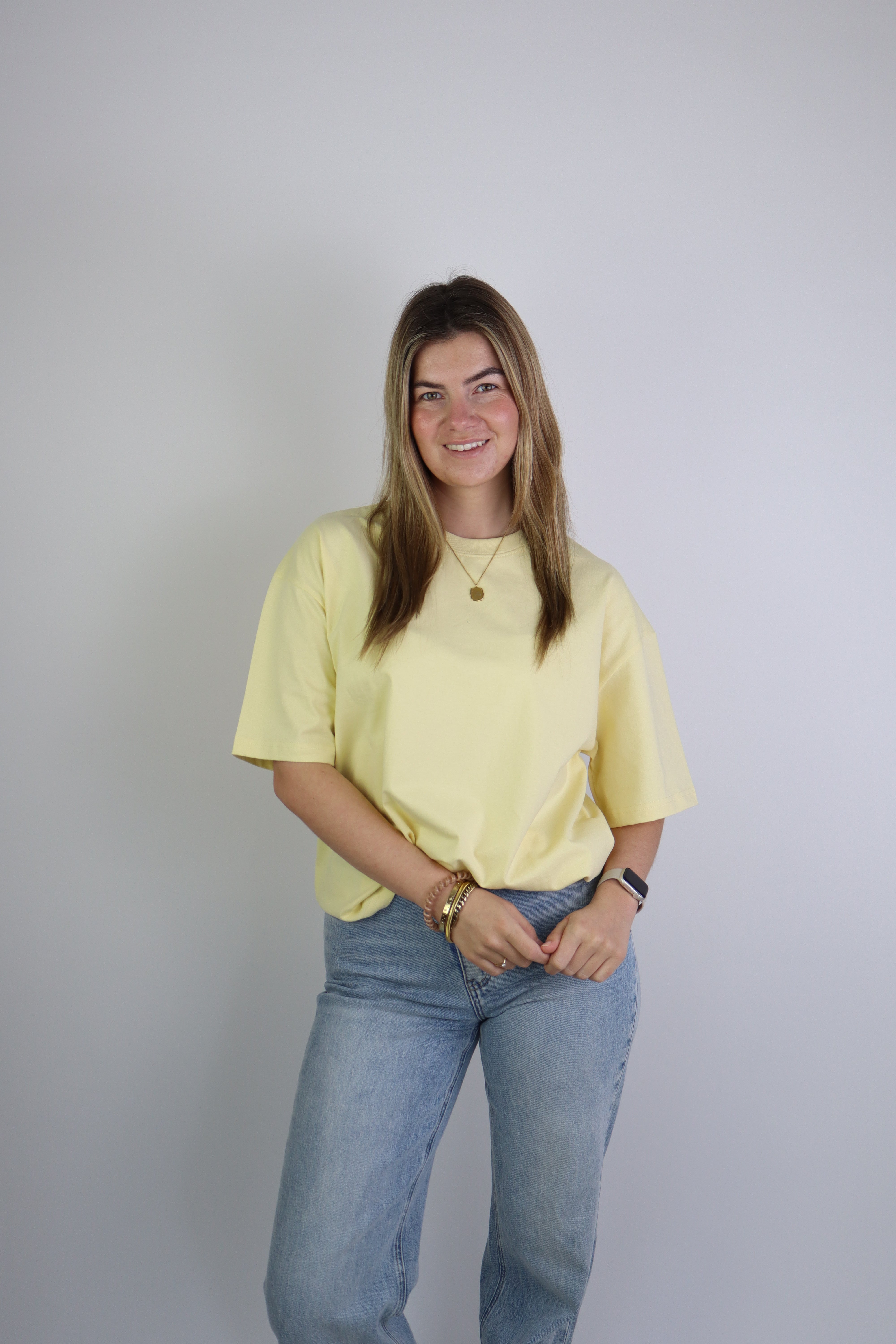 Lucce Basic Tee Geel