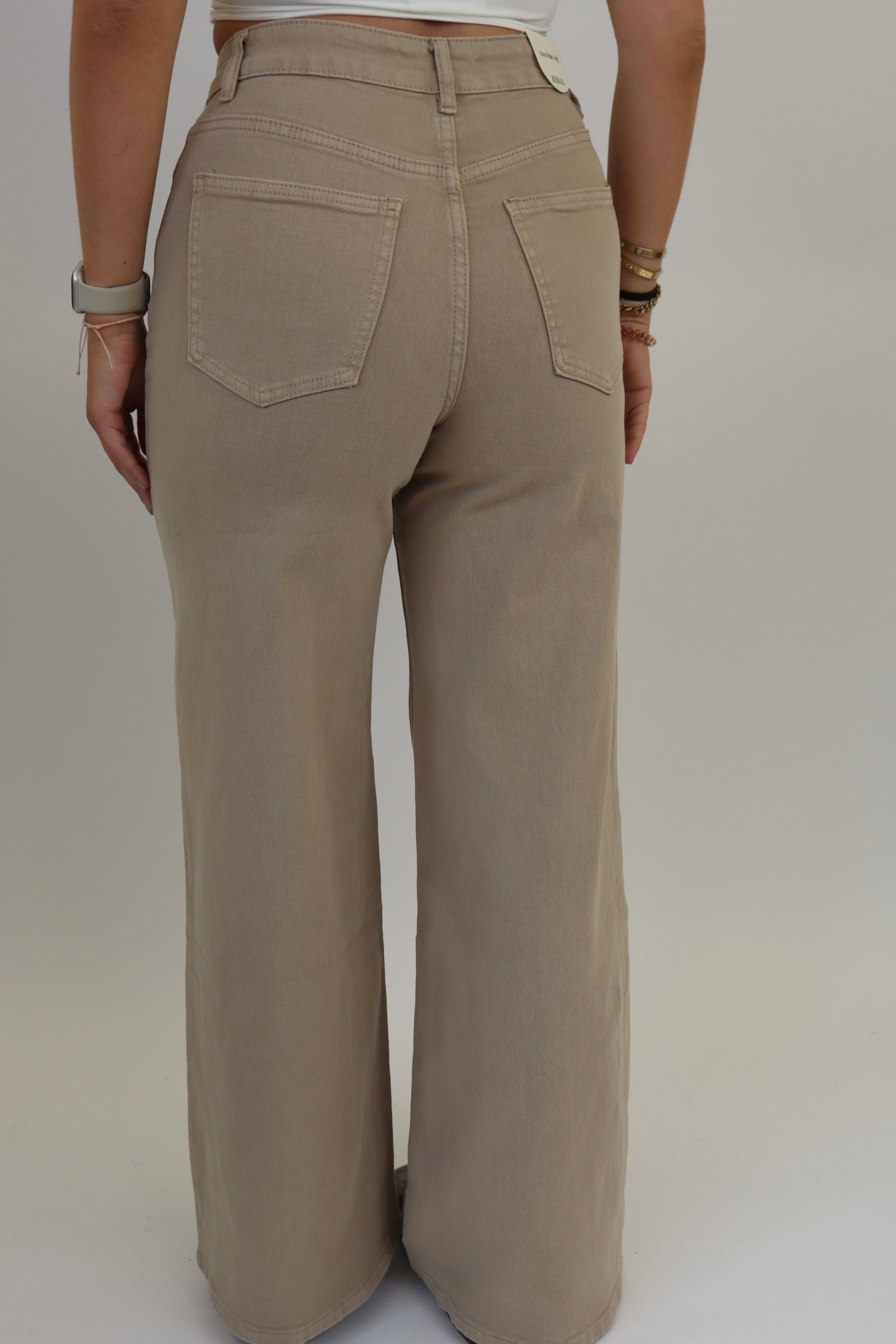 Madelief Wide Leg Jeans -  Sand RD9031-8