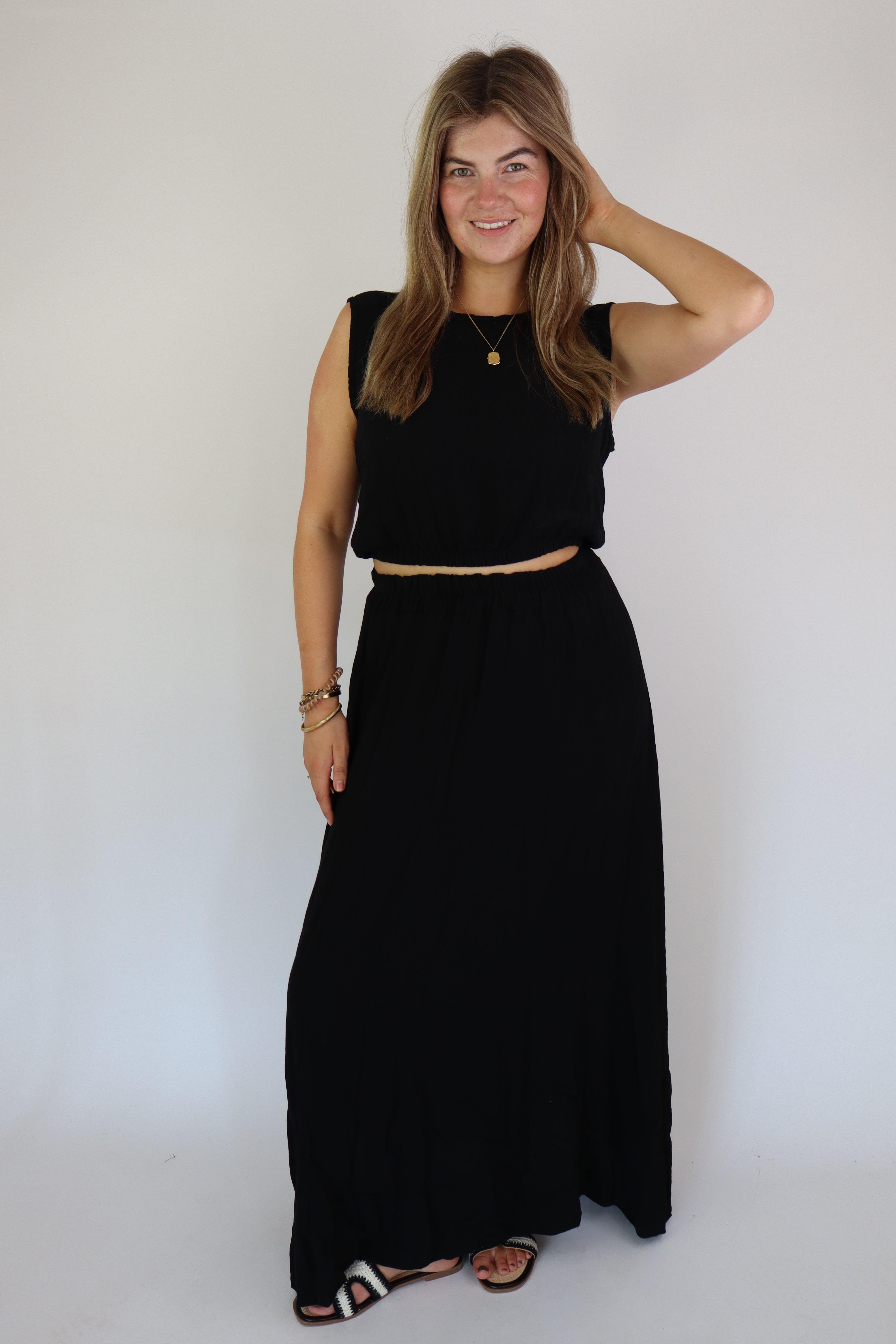 Summer Two Piece Set Black