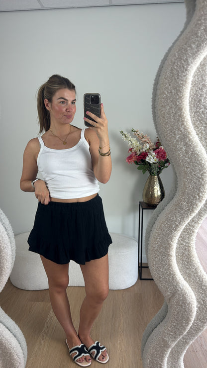Lilly Katoenen Skort Black