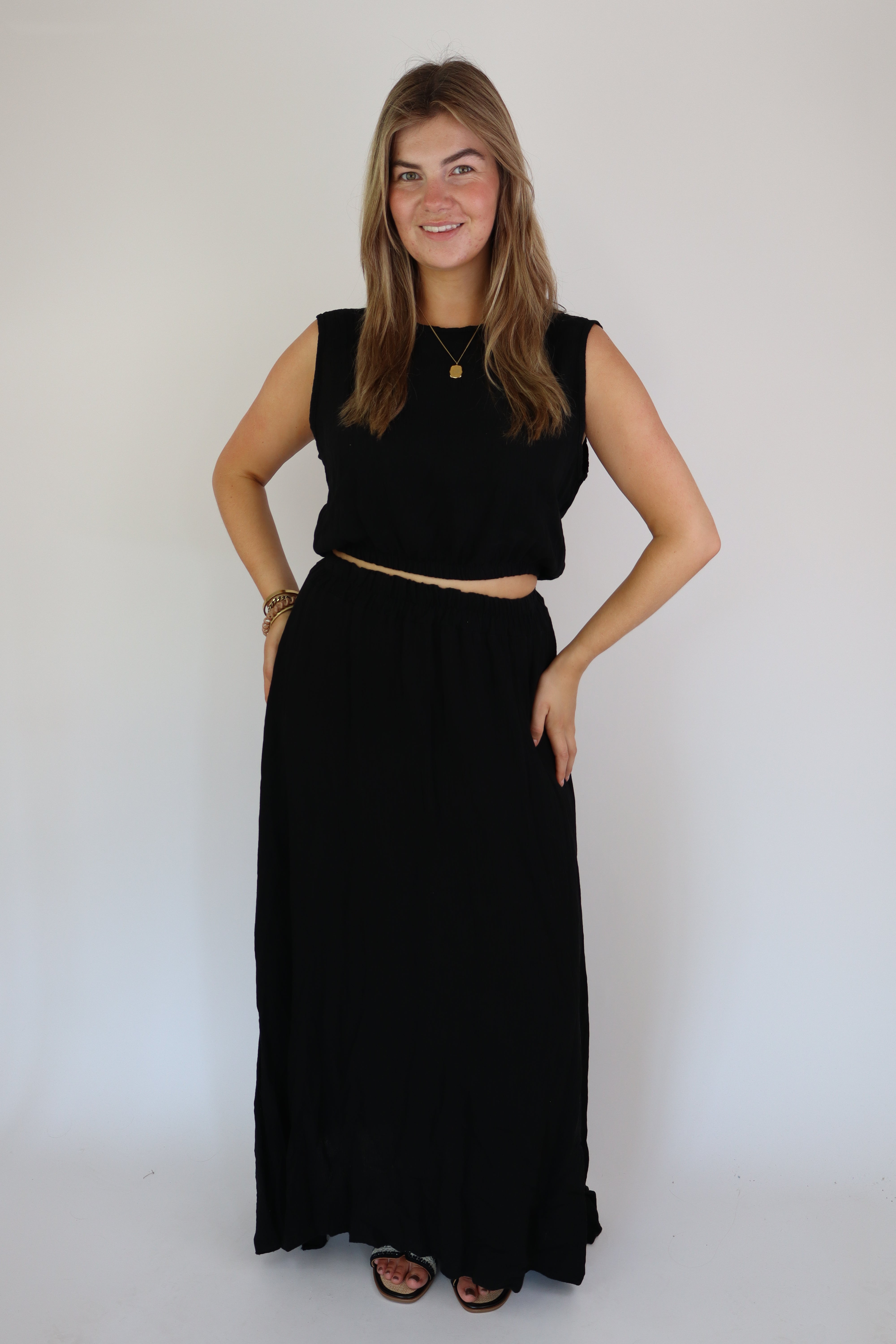 Summer Two Piece Set Black