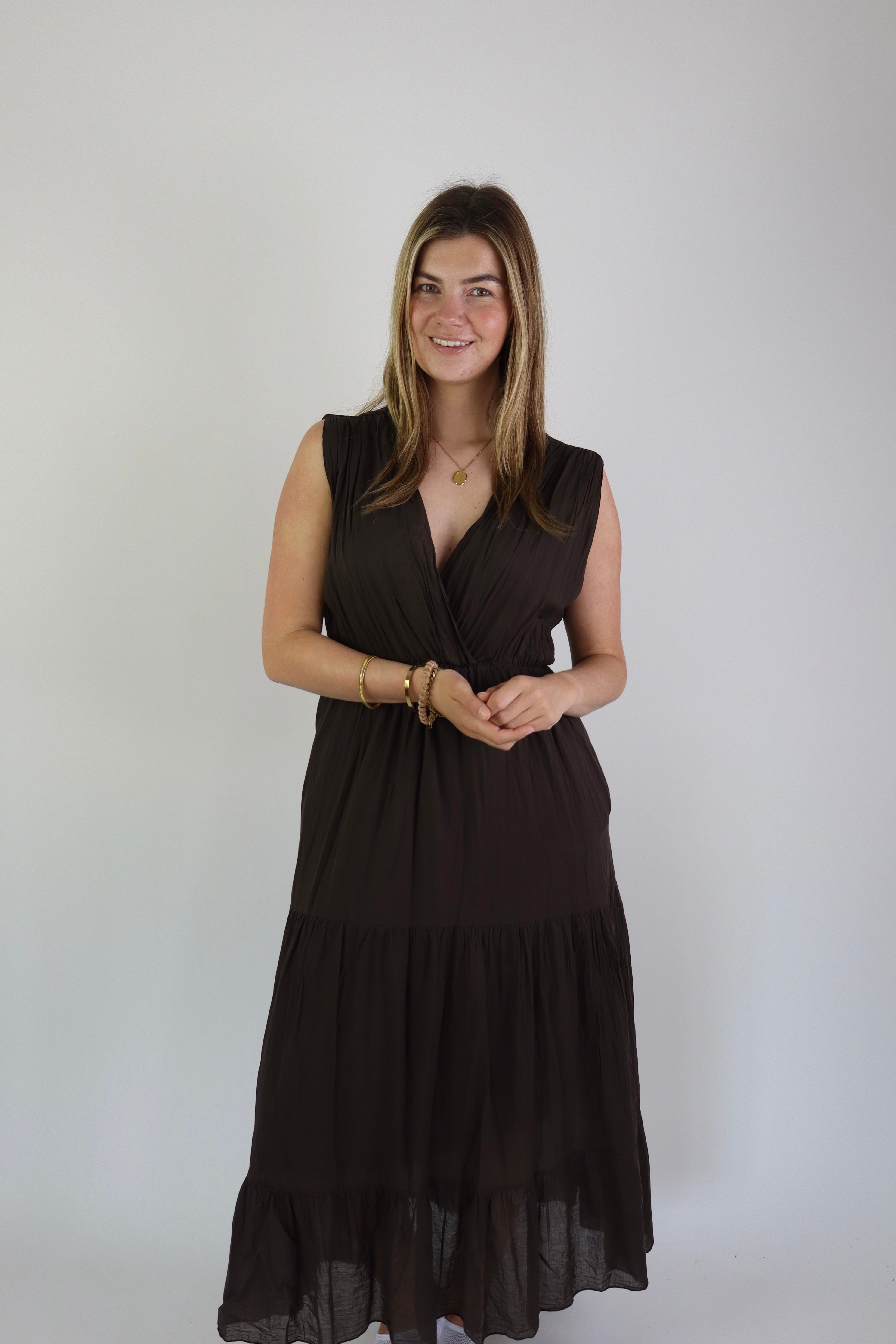 Meave Maxi Dress Brown