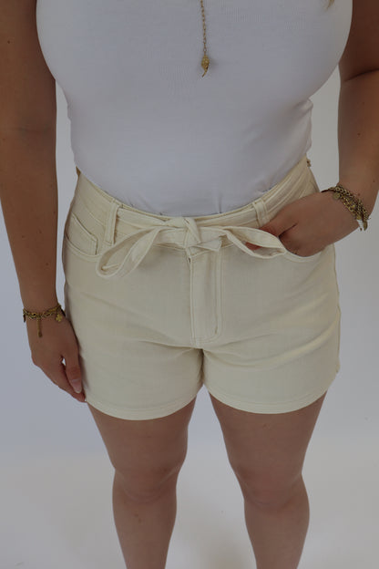 Renee Denim Short Beige | RD9051-3