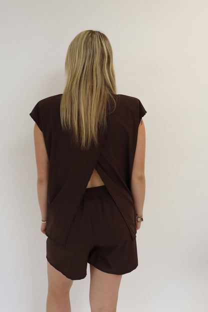 Kim Travel Blouse Bruin