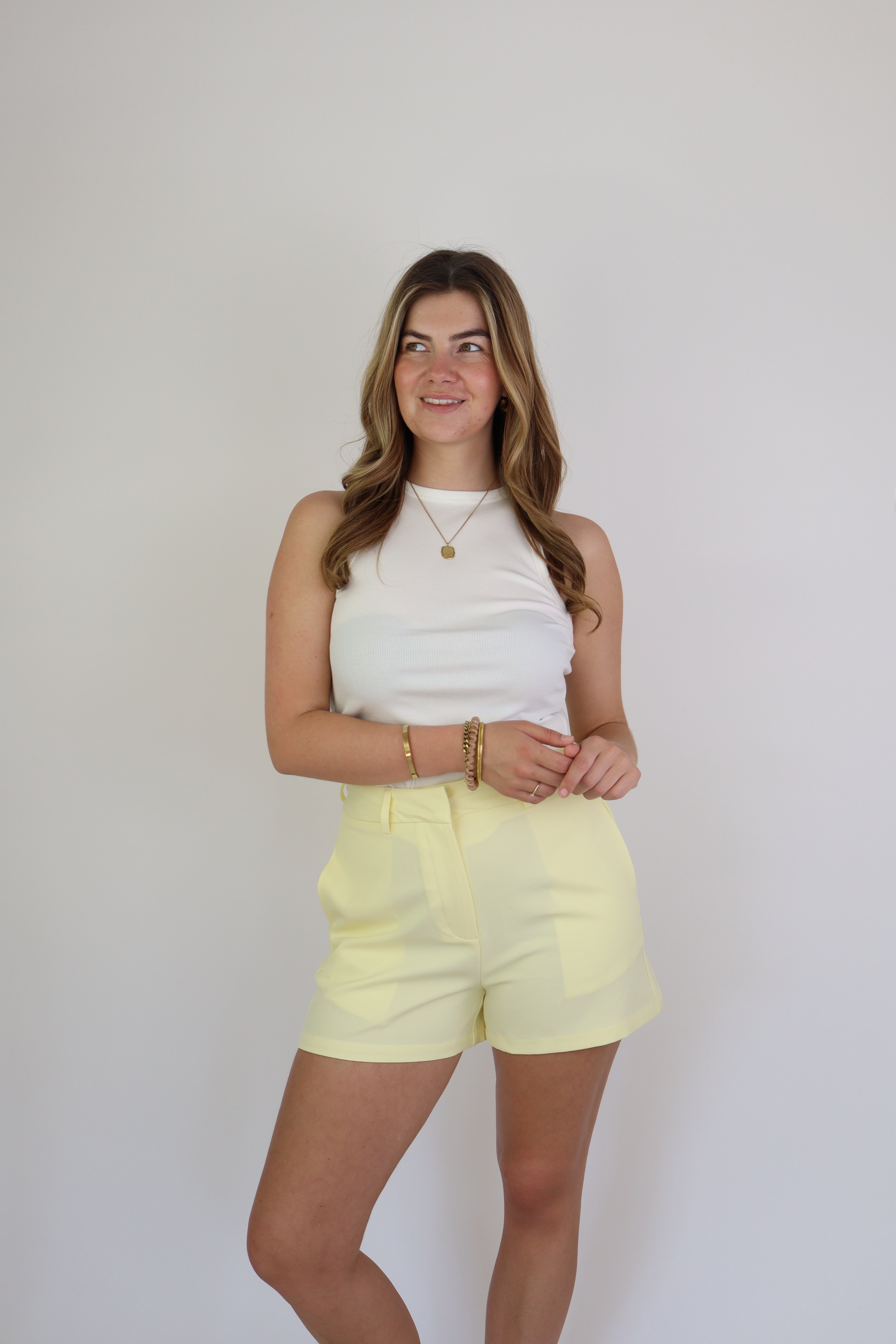 Gia Pantalon Short Geel