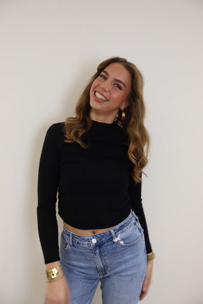 June Basic Top Black