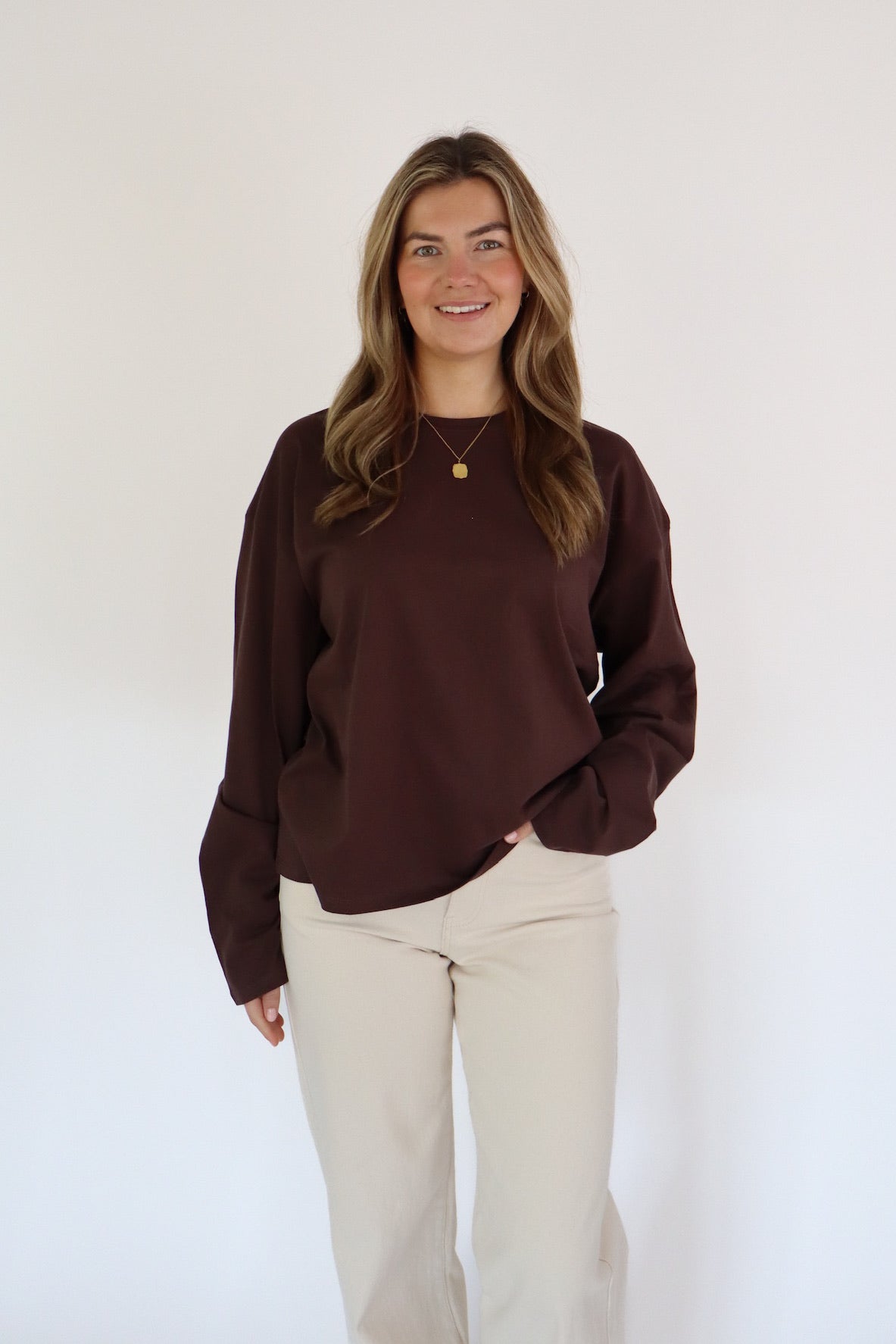 SALTY WAVES LONGSLEEVE BROWN