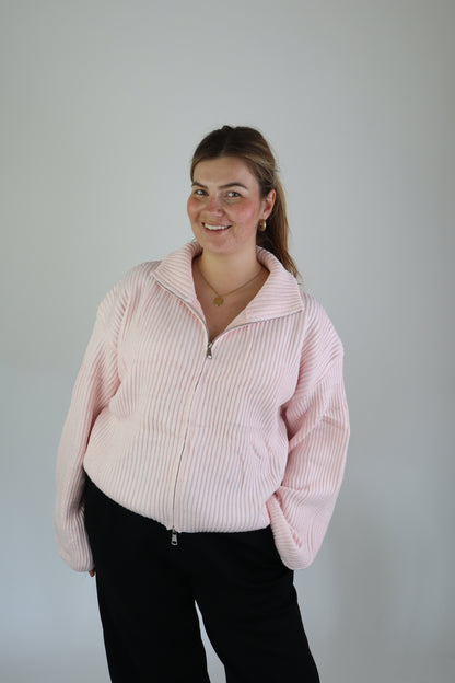 Lana Zip Vest Light Pink
