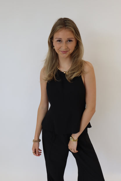 Halter Top Zwart
