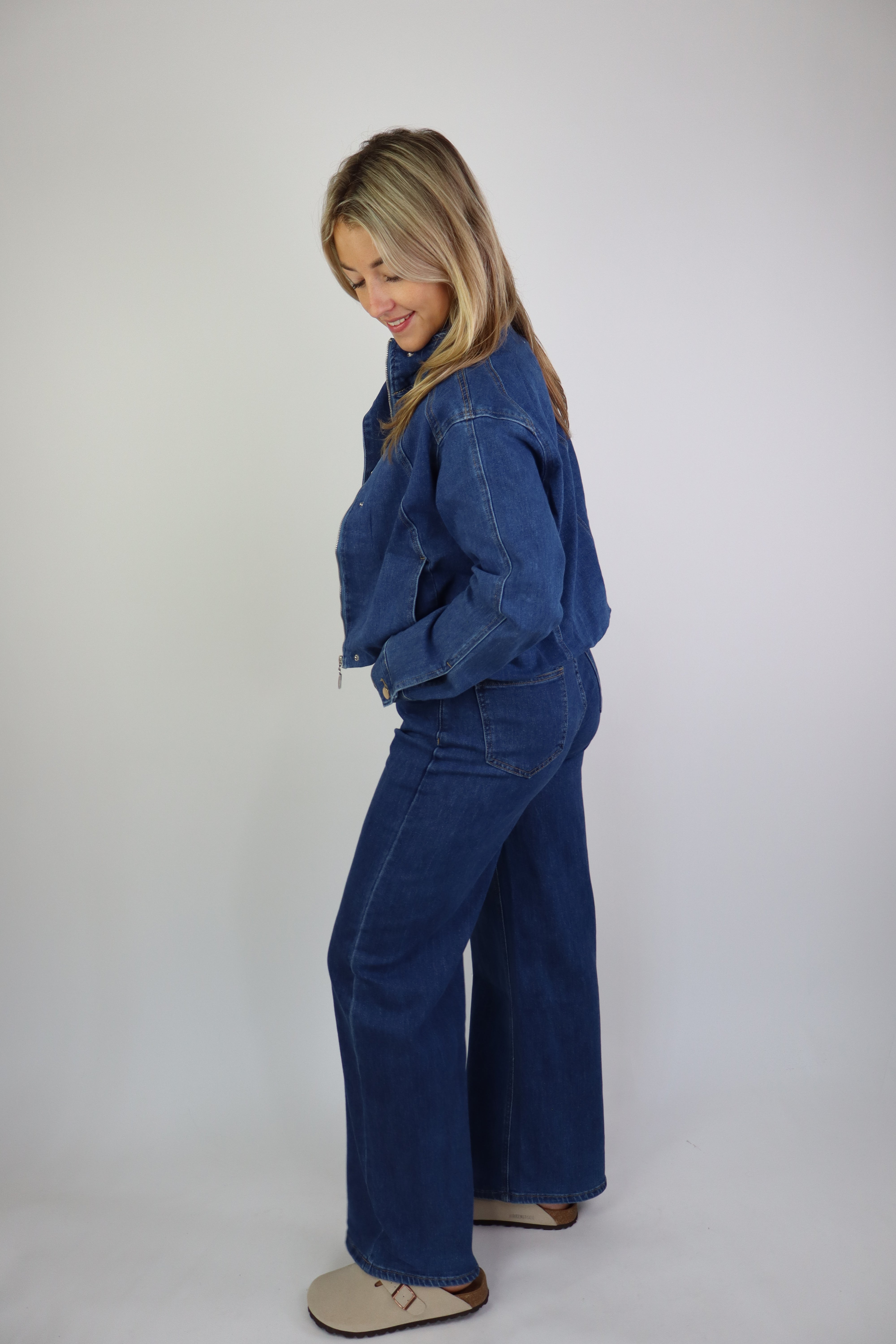 Rowena Denim Jacket Dark Denim