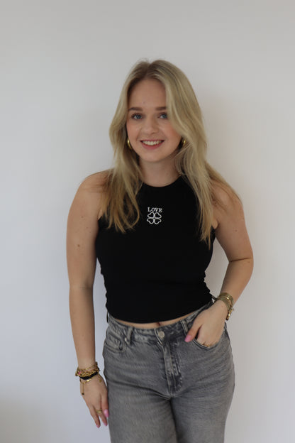 Love Tanktop Zwart
