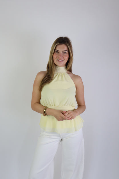 Sacha Halter Top Yellow