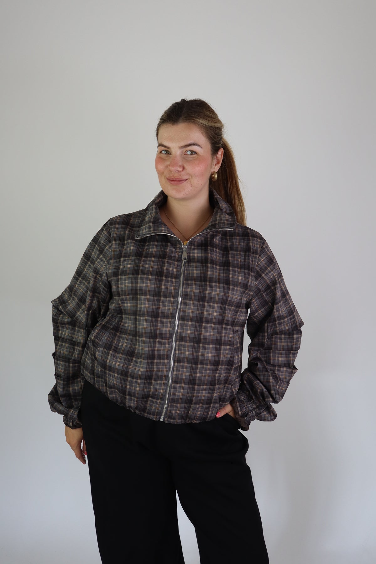 Daphne Jacket Geruit Grey