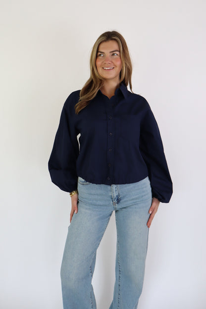 LAULIA DAD FIT JEANS BLUE T6078-2