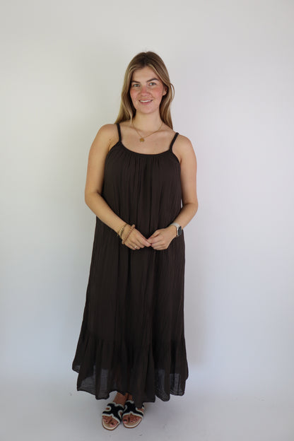 Charon Maxi Dress Brown