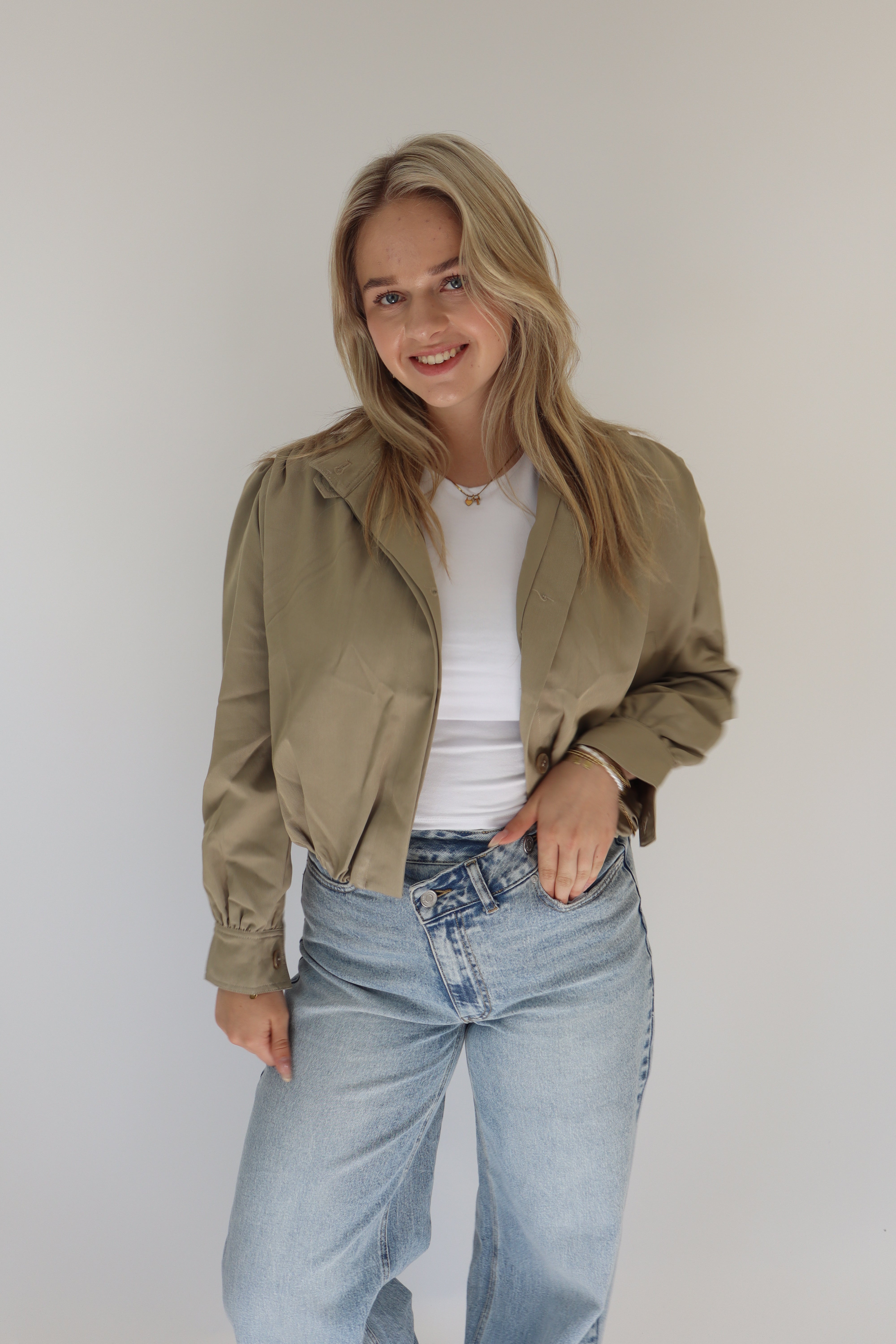 Benita Jacket Olive Green | Ambika