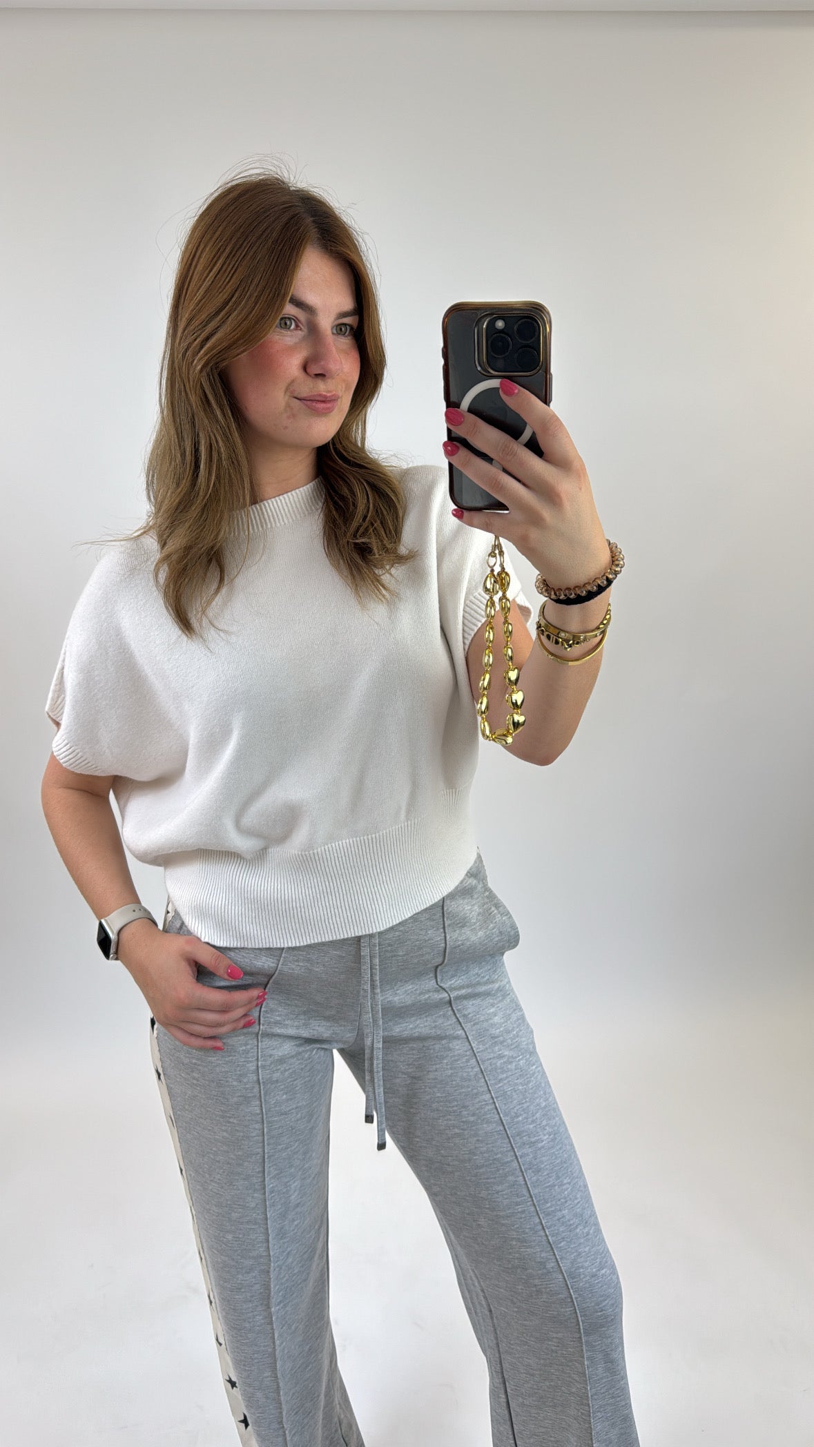 Yelina Basic Knit White