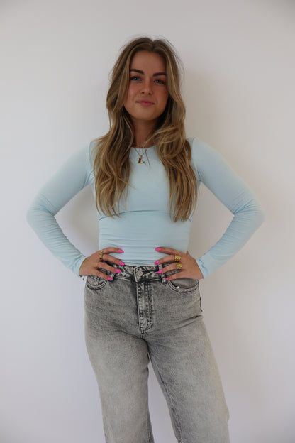 Kyra Basic Top Sky Blue
