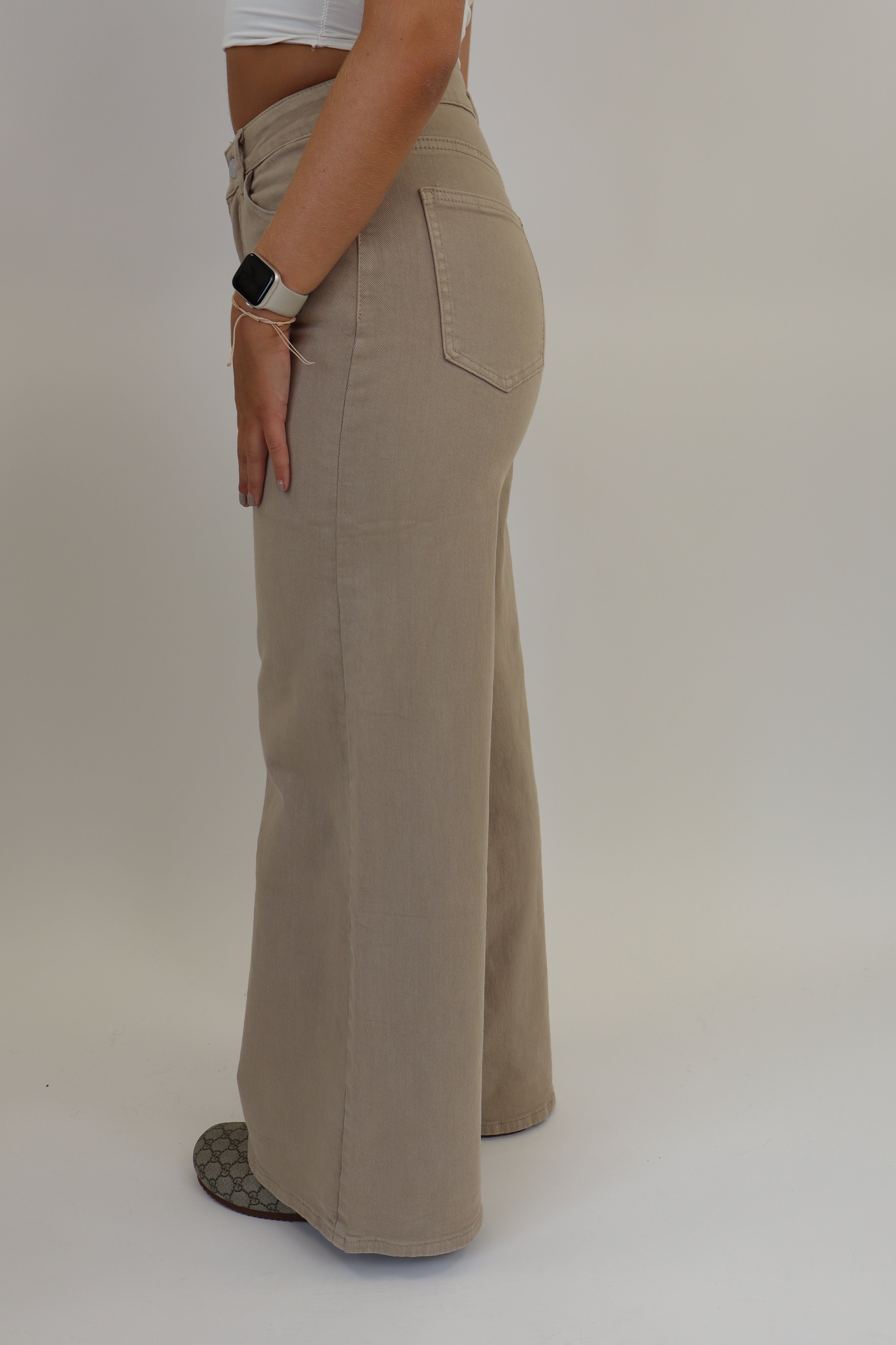 Madelief Wide Leg Jeans -  Sand RD9031-8