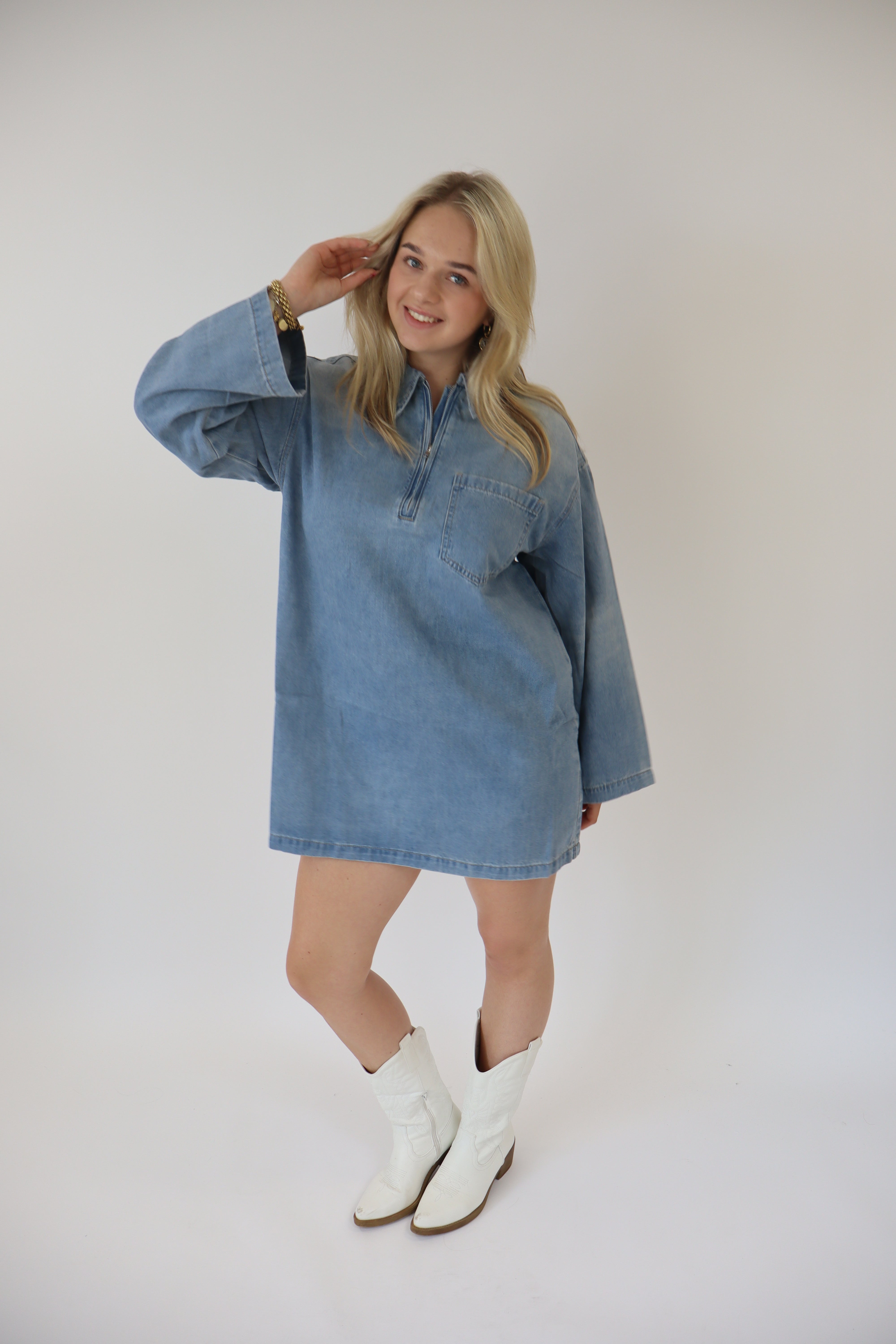 Gabrielle Denim Dress