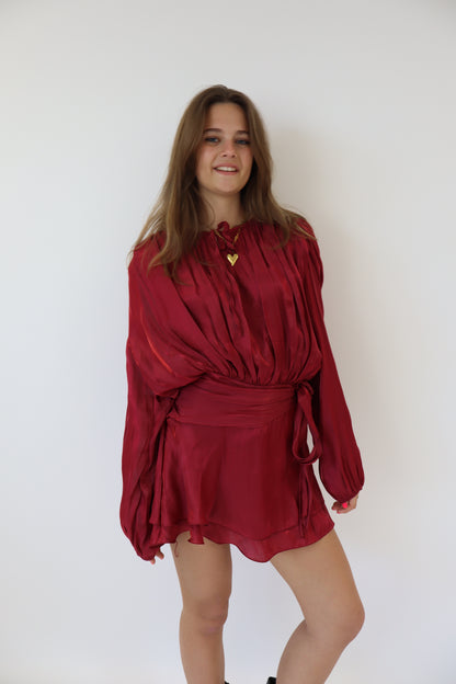 Taylor Dress Bordeaux