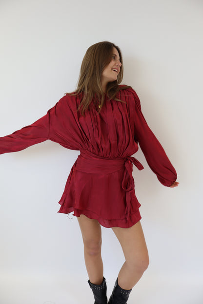 Taylor Dress Bordeaux