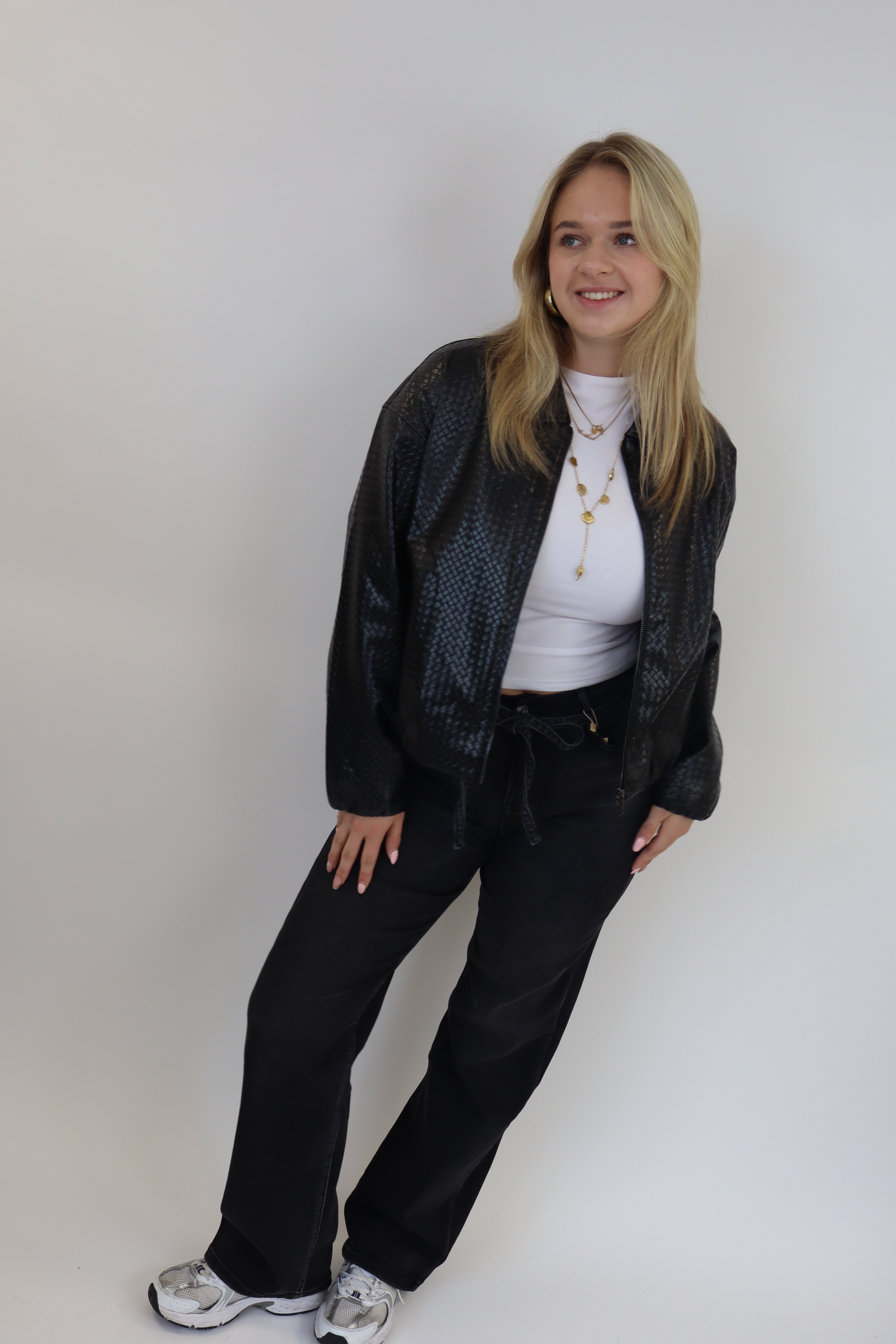 Manisha Bomber Jacket Black