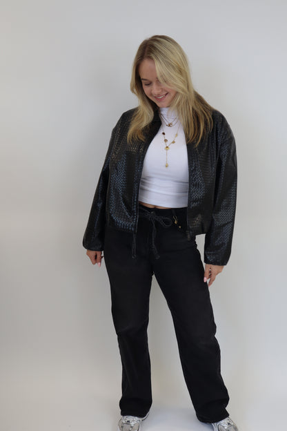 Manisha Bomber Jacket Black